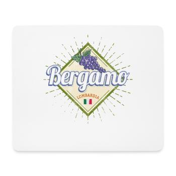 Souvenir des raisins Bergame, Lombardie, Italie - Tapis de souris (format paysage) - blanc - Devant