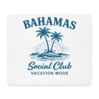 Mode vacances du club social des Bahamas - Tapis de souris (format paysage) - blanc - Devant