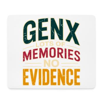 GenX Erinnerungen – Keine Beweise - Mousepad (Querformat) - Weiß - Vorne