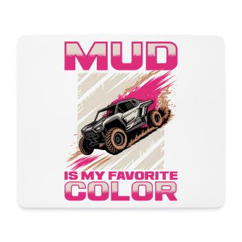 UTV Off Road Girl Woman 4 Wheeler Side by side - Mousepad (Querformat) - Weiß - Vorne