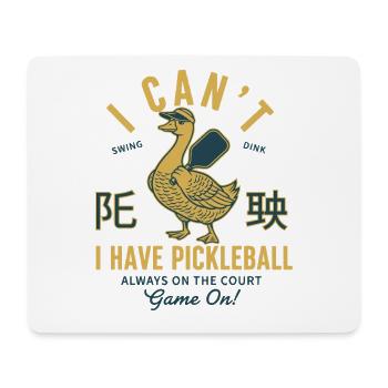 Pickleball-lustiger Spieler liebt Pickleball-Platz - Mousepad (Querformat) - Weiß - Vorne
