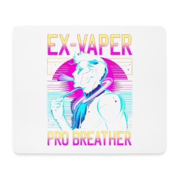 Non-fumeur, ex-fumeur, ex-vapoteur. - Tapis de souris (format paysage) - blanc - Devant