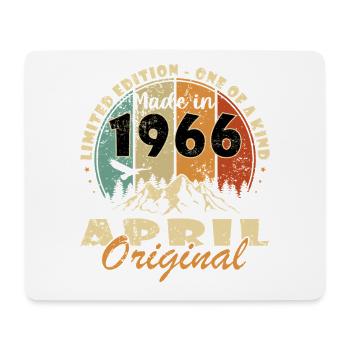 April 1966 - Mousepad (Querformat) - Weiß - Vorne