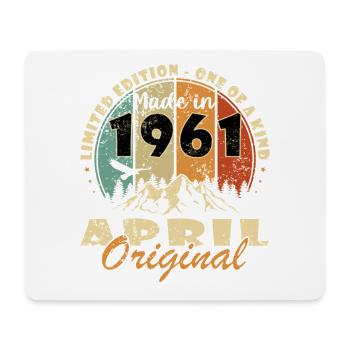 Anniversaire avril 1961 Épopée légendaire - Tapis de souris (format paysage) - blanc - Devant