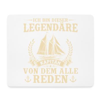 Bootsfahrer Segler Legendärer Kapitän Geschenk - Mousepad (Querformat) - Weiß - Vorne