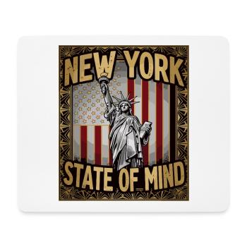 Statue de la Liberté de New York Vintage USA - Tapis de souris (format paysage) - blanc - Devant