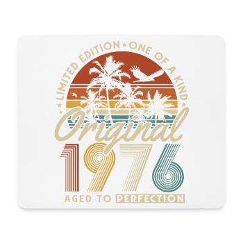 Cadeau d’anniversaire du 50e anniversaire Vintage Vintage 1976 - Tapis de souris (format paysage) - blanc - Devant