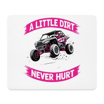 UTV Off Road Girl Woman 4 Wheeler Side by side - Mousepad (Querformat) - Weiß - Vorne