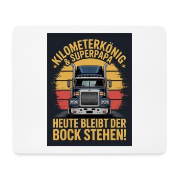 Trucker Papa Vatertag Geschenk LKW Fahrer 2026 - Mousepad (Querformat) - Weiß - Vorne