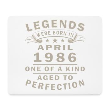 April 1986 Birthday Gift - Mouse Pad (horizontal) - white - Front