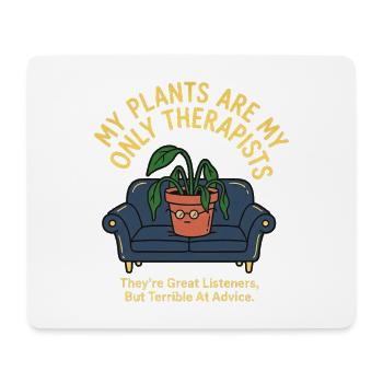 Mental Health Humor - Mousepad (Querformat) - Weiß - Vorne