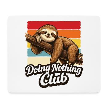 Cadeau drôle du Sloth Doing Nothing Club - Tapis de souris (format paysage) - blanc - Devant