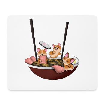 Chemise Corgi Ramen pour chien - Tapis de souris (format paysage) - blanc - Devant