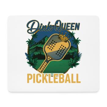 Pickleball Dink Queen player pickle ball love - Mouse Pad (horizontal) - white - Front
