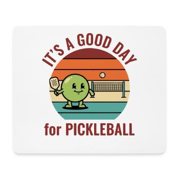 Pickleball, c’est une bonne journée pour le pickleball, drôle - Tapis de souris (format paysage) - blanc - Devant
