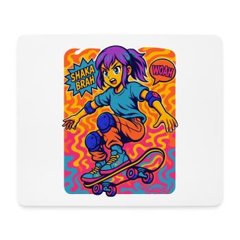 Shaka Brah Skater Pop Art - Mousepad (Querformat) - Weiß - Vorne