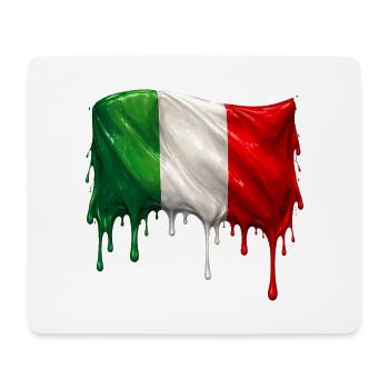 Italian flag colorful color - Mouse Pad (horizontal) - white - Front