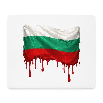 Bulgarische Flagge bunte Farbe - Mousepad (Querformat) - Weiß - Vorne