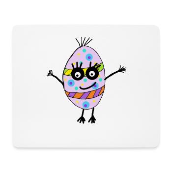Ei Emotionen Happy Ostern Kinder - Mousepad (Querformat) - Weiß - Vorne