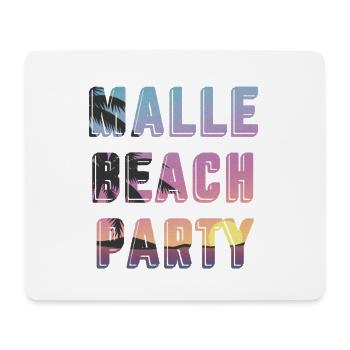 Malle Beach Party Sonnenuntergang - Mousepad (Querformat) - Weiß - Vorne