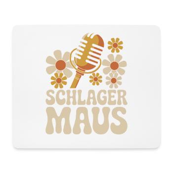 Schlager Maus Party Crew JGA Frauen Schlagermaus - Mousepad (Querformat) - Weiß - Vorne