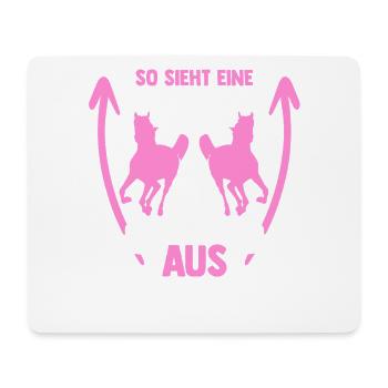Reiten Pferdeliebhaber Reiterhof Pferde - Mousepad (Querformat) - Weiß - Vorne