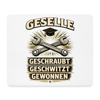 Geselle Gesellenprüfung bestanden Ausbildung - Mousepad (Querformat) - Weiß - Vorne