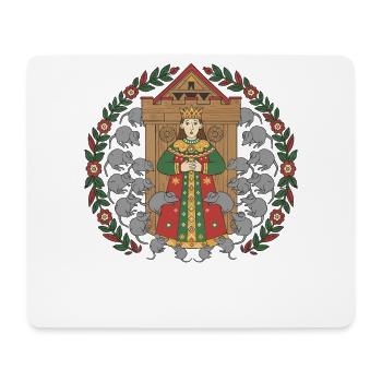 König Popiel Polnische Legende - Mousepad (Querformat) - Weiß - Vorne