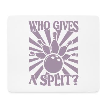 Bowling Kegel Spruch qui donne un Split - Tapis de souris (format paysage) - blanc - Devant