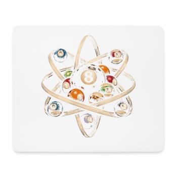 8-Ball Billard Physik - Mousepad (Querformat) - Weiß - Vorne
