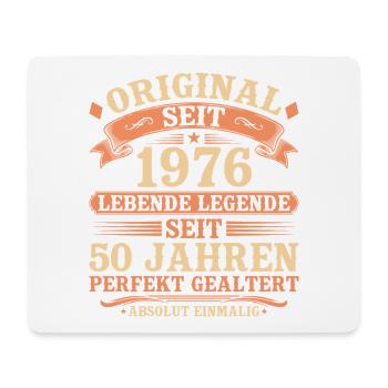Original 1976 – Legendär & Vintage 50. Geburtstag - Mousepad (Querformat) - Weiß - Vorne