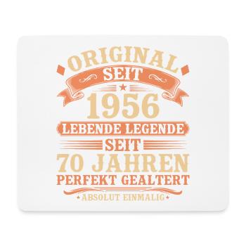 Original 1956 – Legendär & Vintage 70. Geburtstag - Mousepad (Querformat) - Weiß - Vorne