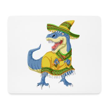 T-shirt Dinosaur Cinco Fiesta - Tapis de souris (format paysage) - blanc - Devant