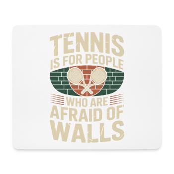 Padel Tennis Is For People Who Are Afraid Of Walls - Mousepad (Querformat) - Weiß - Vorne
