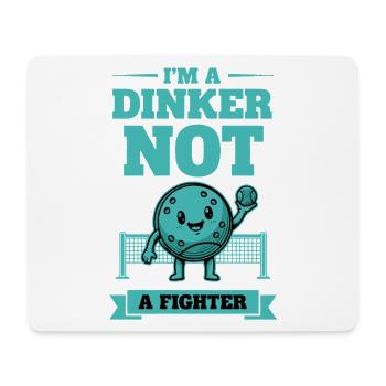 Pickleball-lustiger Spieler Dinker Kein Kämpfer Liebe - Mousepad (Querformat) - Weiß - Vorne