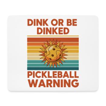 Joueur drôle de pickleball Dink ou Dinked - Tapis de souris (format paysage) - blanc - Devant