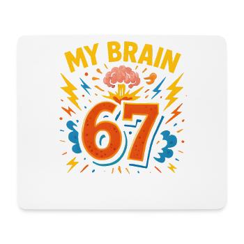 Six Seven Italian Brainrot Humour Humor Humor Drôle - Tapis de souris (format paysage) - blanc - Devant