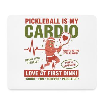 Pickleball Is My Cardio Funny Pickleball Player - Mouse Pad (horizontal) - white - Front