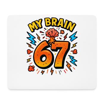 Six Seven Italian Brainrot Humour Humor Humor Drôle - Tapis de souris (format paysage) - blanc - Devant