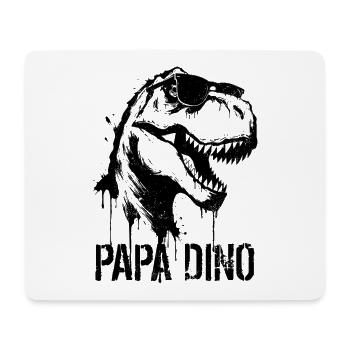 Papa Dino - Fête des pères dinosaure T-Rex - Tapis de souris (format paysage) - blanc - Devant