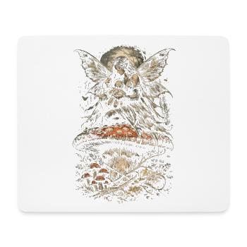 Fairycore Fee Gotisch - Mousepad (Querformat) - Weiß - Vorne