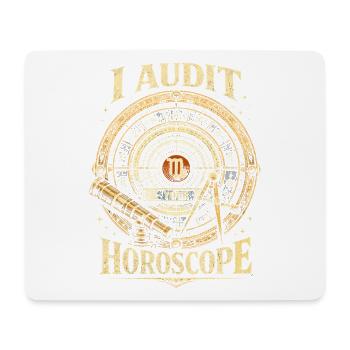Astronome en astronomie J’audite votre horoscope - Tapis de souris (format paysage) - blanc - Devant