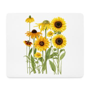 Yellow Sunflowers Flowers Sunflower Graphics - Mouse Pad (horizontal) - white - Front