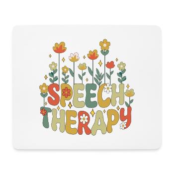 Sprachtherapie SLP Therapeut Retro Vintage - Mousepad (Querformat) - Weiß - Vorne