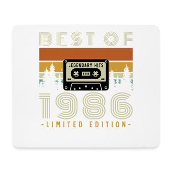 1986 Vintage Retro Geburtstagsgeschenk - Mousepad (Querformat) - Weiß - Vorne