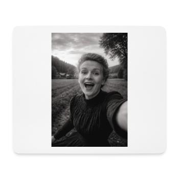 Marie Curie Selfie - Mousepad (Querformat) - Weiß - Vorne