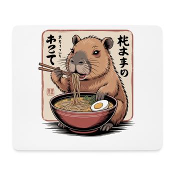 Beaver Ramen Feast - Mouse Pad (horizontal) - white - Front