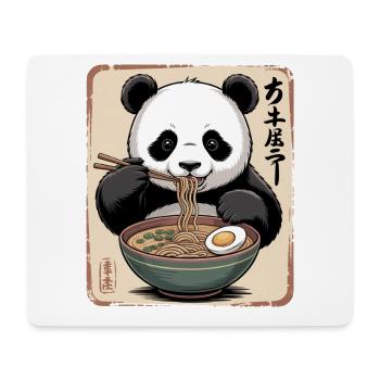 Panda Ramen Feast - Mouse Pad (horizontal) - white - Front