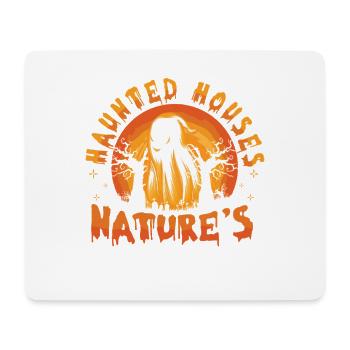 Ghost Hunter Halloween English Saying - Mouse Pad (horizontal) - white - Front