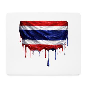 Dripping Taiwan Flag - Mouse Pad (horizontal) - white - Front
